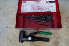 GB Slug-Out Knockout Punch and Die Set with Greenlee Punch Nice Shape picture