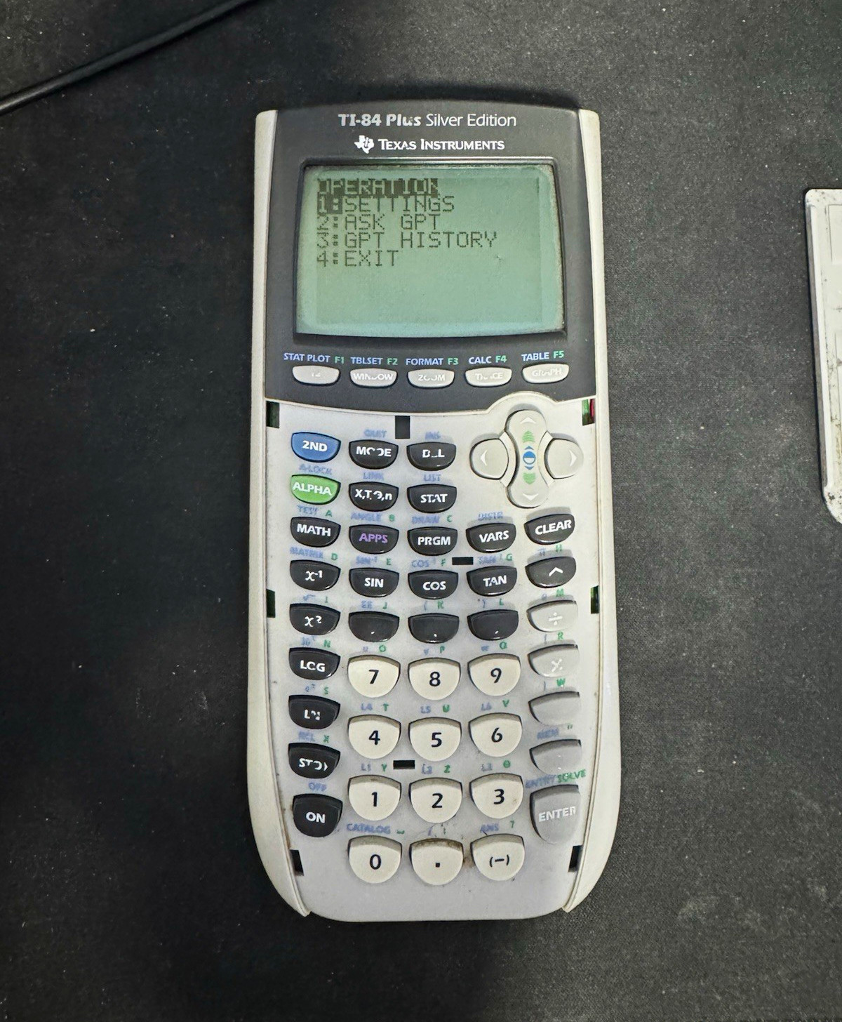 Texas Instruments TI-84 Plus Silver Edition with ChatGpt + WiFi