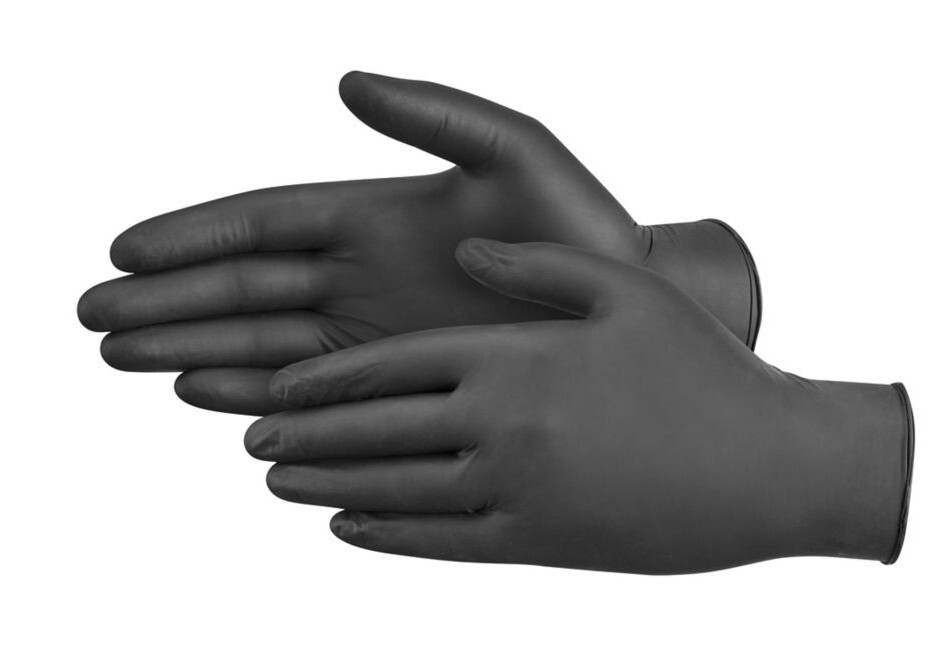 5/90\'s  SureCare XX-LARGE Latex & Powder Free Black 5-ml Versatile Nitrile Glove