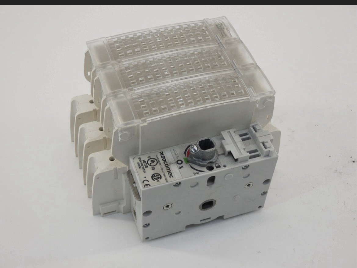 Socomec, 38613010, 37297540, Fuseblock Disconnect 3Ph 100a 600v Fuserbloc J100A
