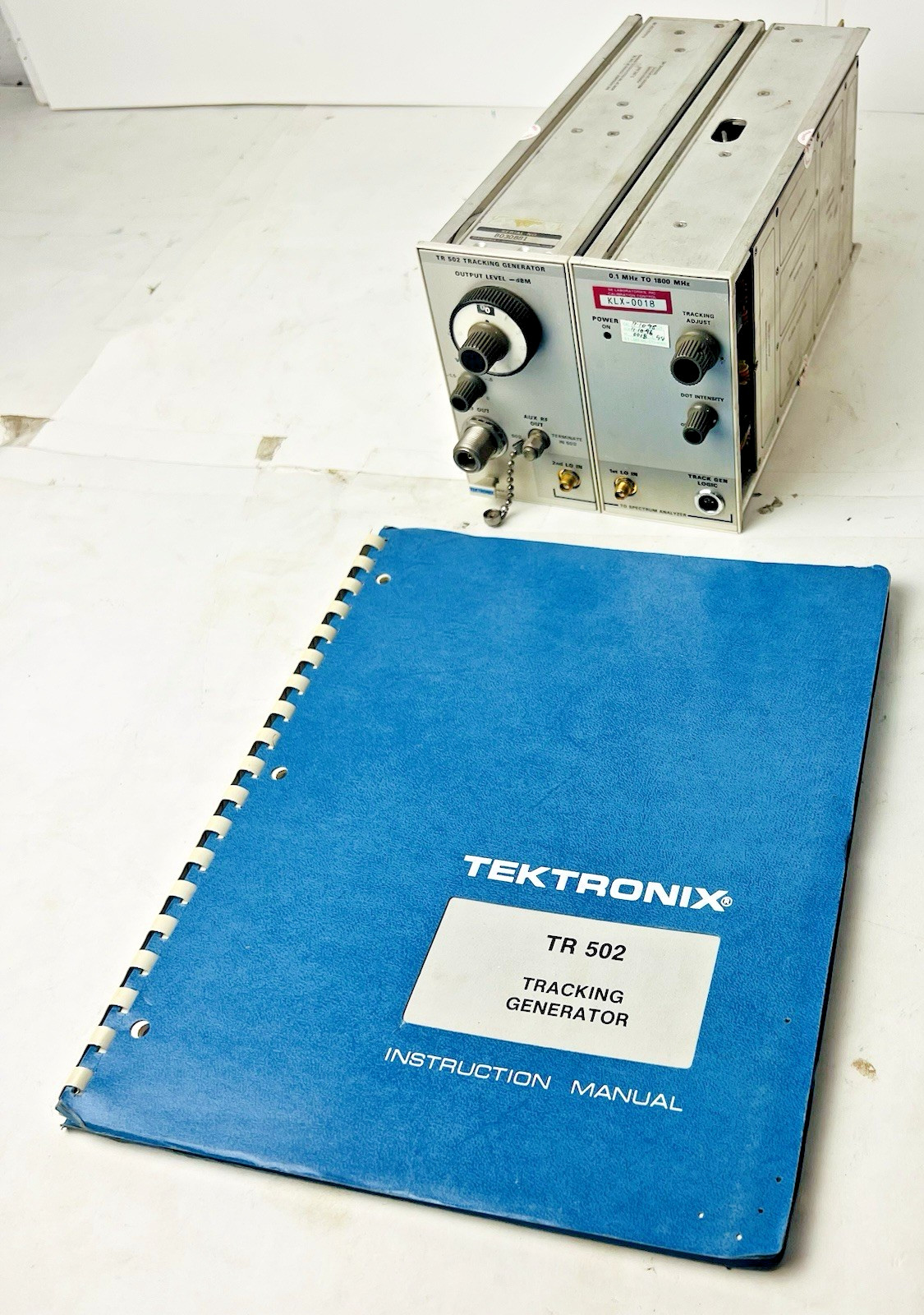 Vintage TEKTRONIX TR502 Tracking Generator MODULE Untested (Sold as is) w.Manual