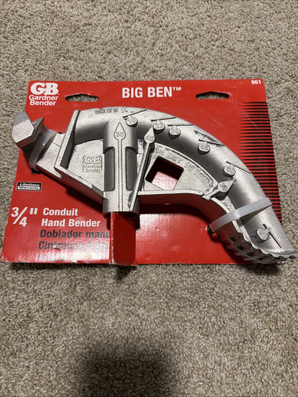 GB Gardner Bender Big Ben 3/4