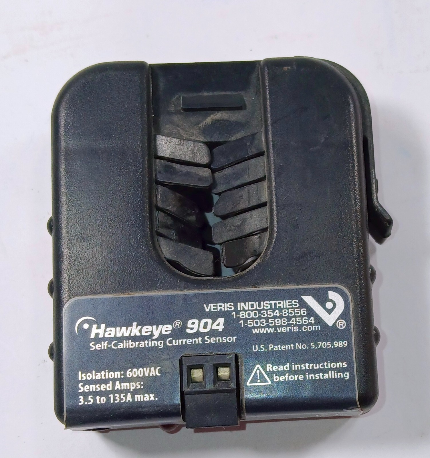 1 USED VERIS HAWKEYE 904 SELF-CALIBRATING CURRENT SENSOR SWITCH ***MAKE OFFER***
