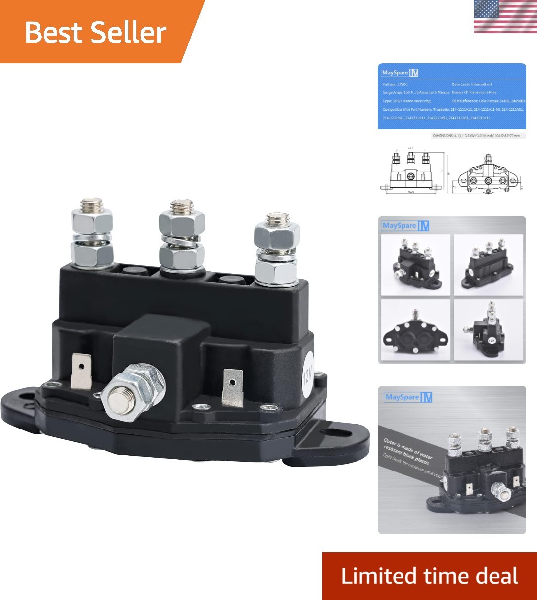 Winch Motor Solenoid Switch