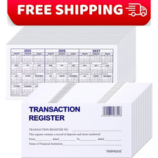 24 PCS Check Registers for Personal Checkbook, Easy to Read Checkbook Register picture