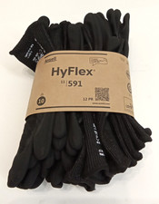 Ansell HyFlex 11-591 Industrial Ultra-Light Safety Gloves Size 10 Black 12pk picture