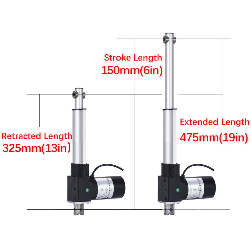 DC 12V 6000N 1320lbs Heavy Duty Linear Actuator 6
