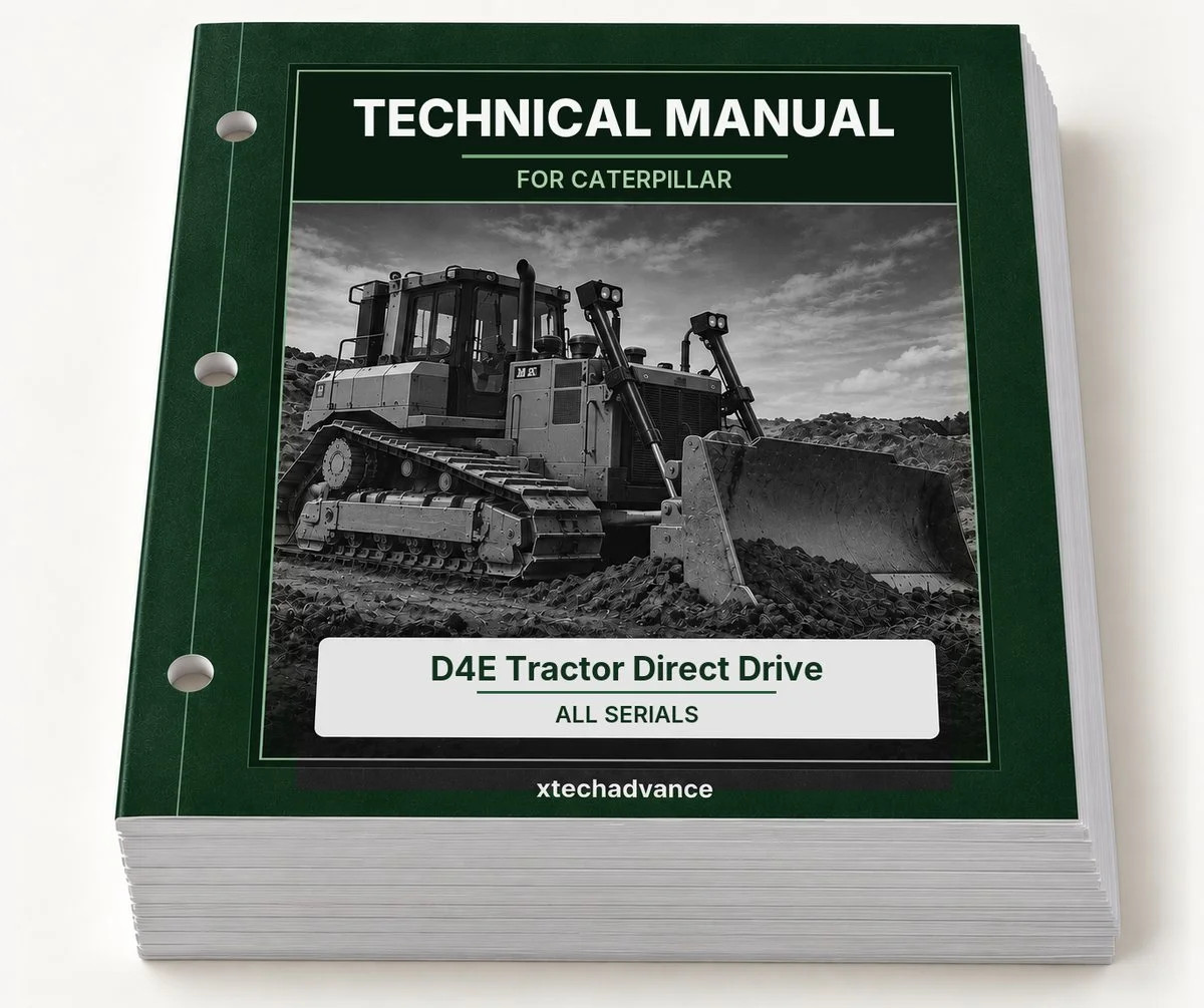 Technical Repair Manual fits Caterpillar D4E Tractor Direct Drive All Serials