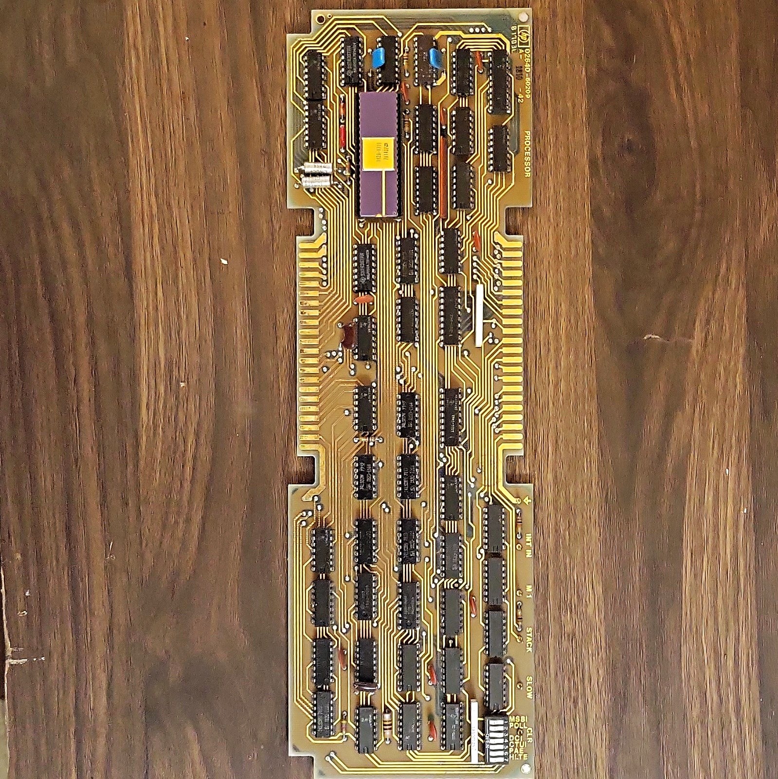 HP Processor PCB 02640-60209 Single-Sided FR-4 +5V Through-Hole 1810x42