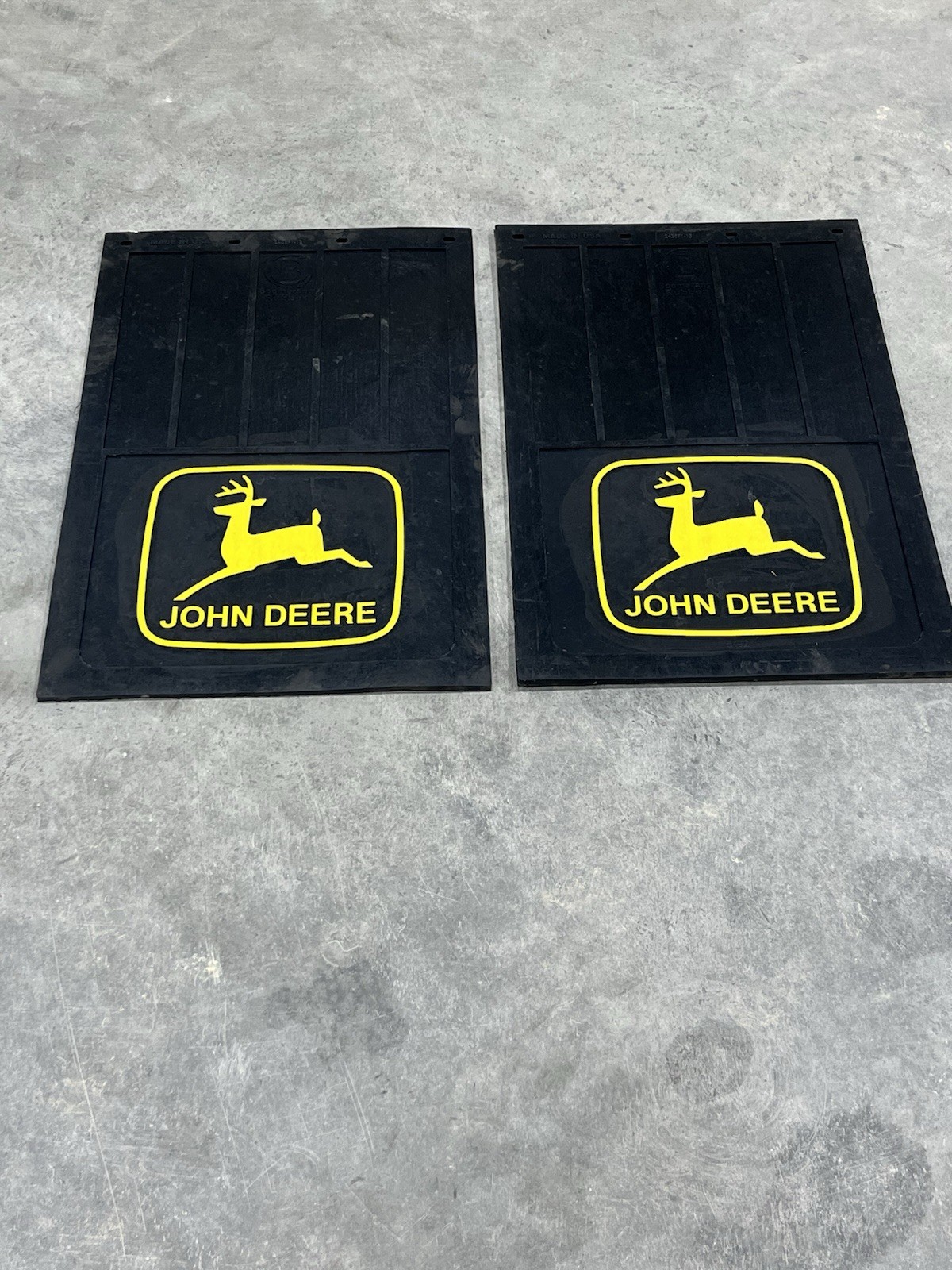 John Deere 24”x36”  Rubber Mud Flaps For Heavy Equipment *NEW Not NOS**USA MADE*