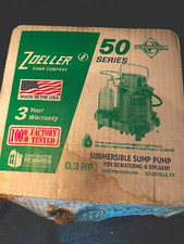 Zoeller 50 Series Submersible Sump Pump for Dewatering & Effluent, 0.3 HP picture