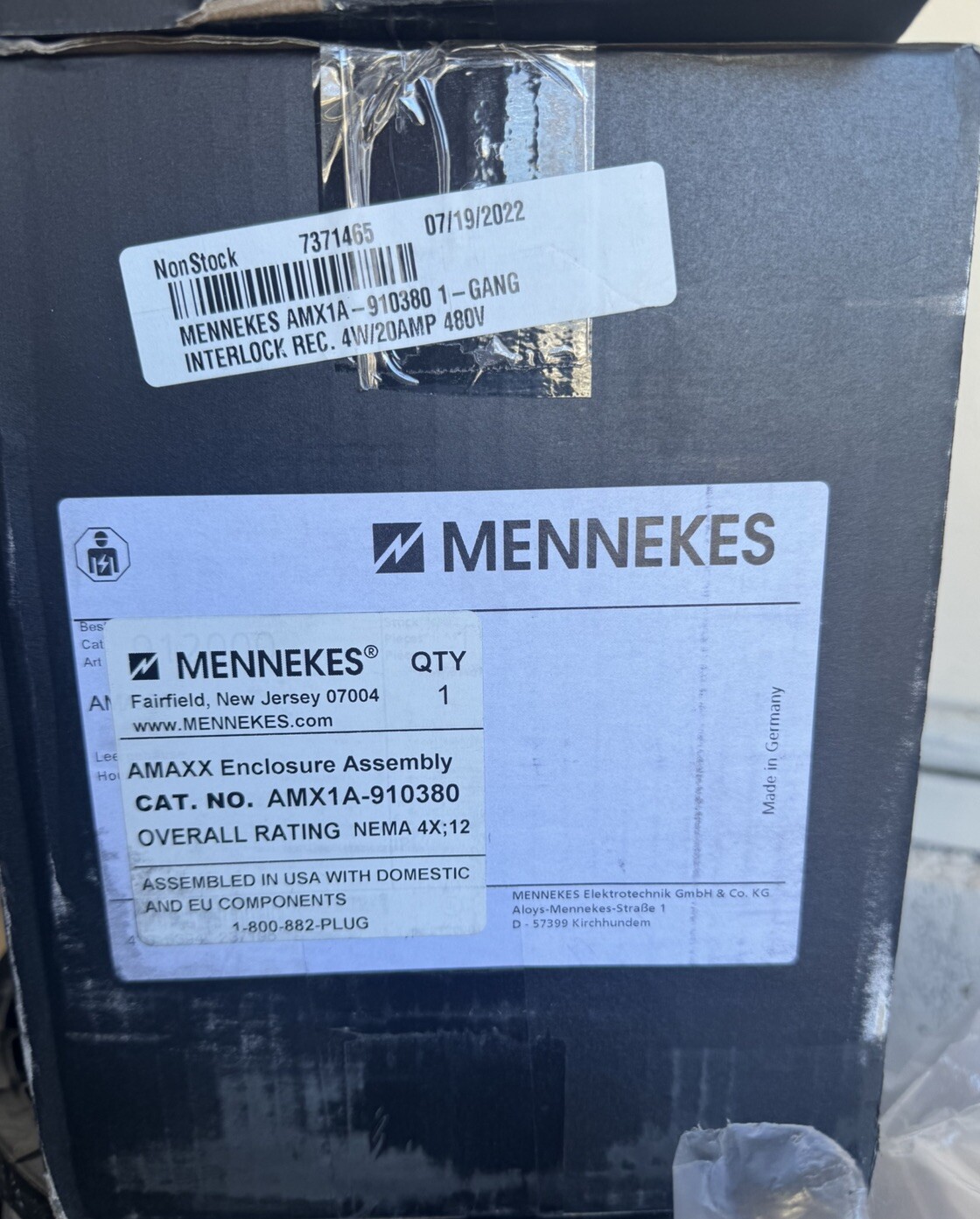 NEW MENNEKES AMX420MI7 INTERLOCK MODULE 20AMP 4W 480VAC NEW MENNEKES AMX420MI7 INTERLOCK MODULE 20AMP 4W 480VAC