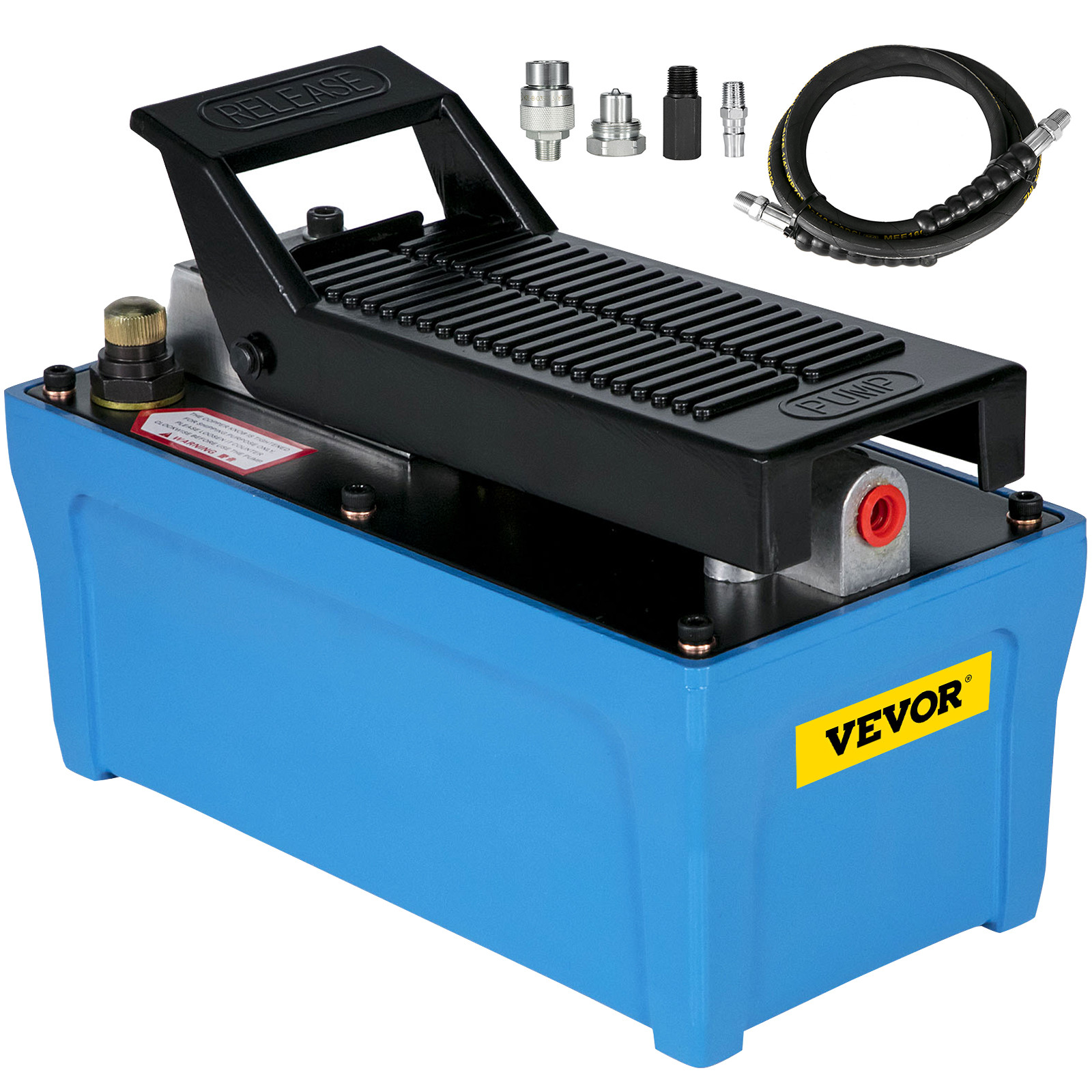 10000PSI Air Hydraulic Foot Operated Pump with 6.56FT Hose Single Acting 10000PSI Air Hydraulic Foot Operated Pump with 6.56FT Hose Single Acting