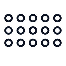 15 Pcs Tohatsu Lower Unit Drain Plug Gasket 332-60006-1, Lube Black picture