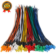 120Pcs 12V LED Lights Emitting Diodes Pre Wired 7.9 Inch DC 12 Volt 5Mm LED picture