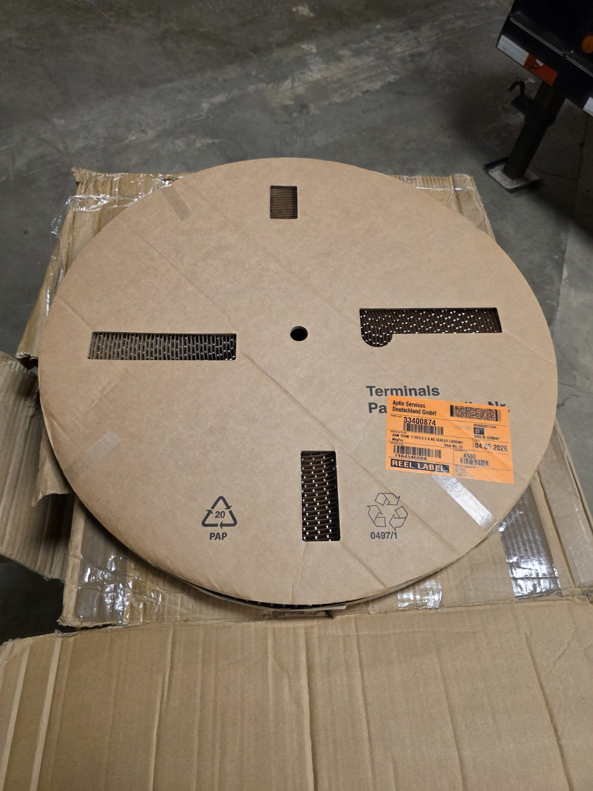 Aptiv 33400874 DCS-2 2.8mm AG Female Terminals 22,500pcs 5 Reels