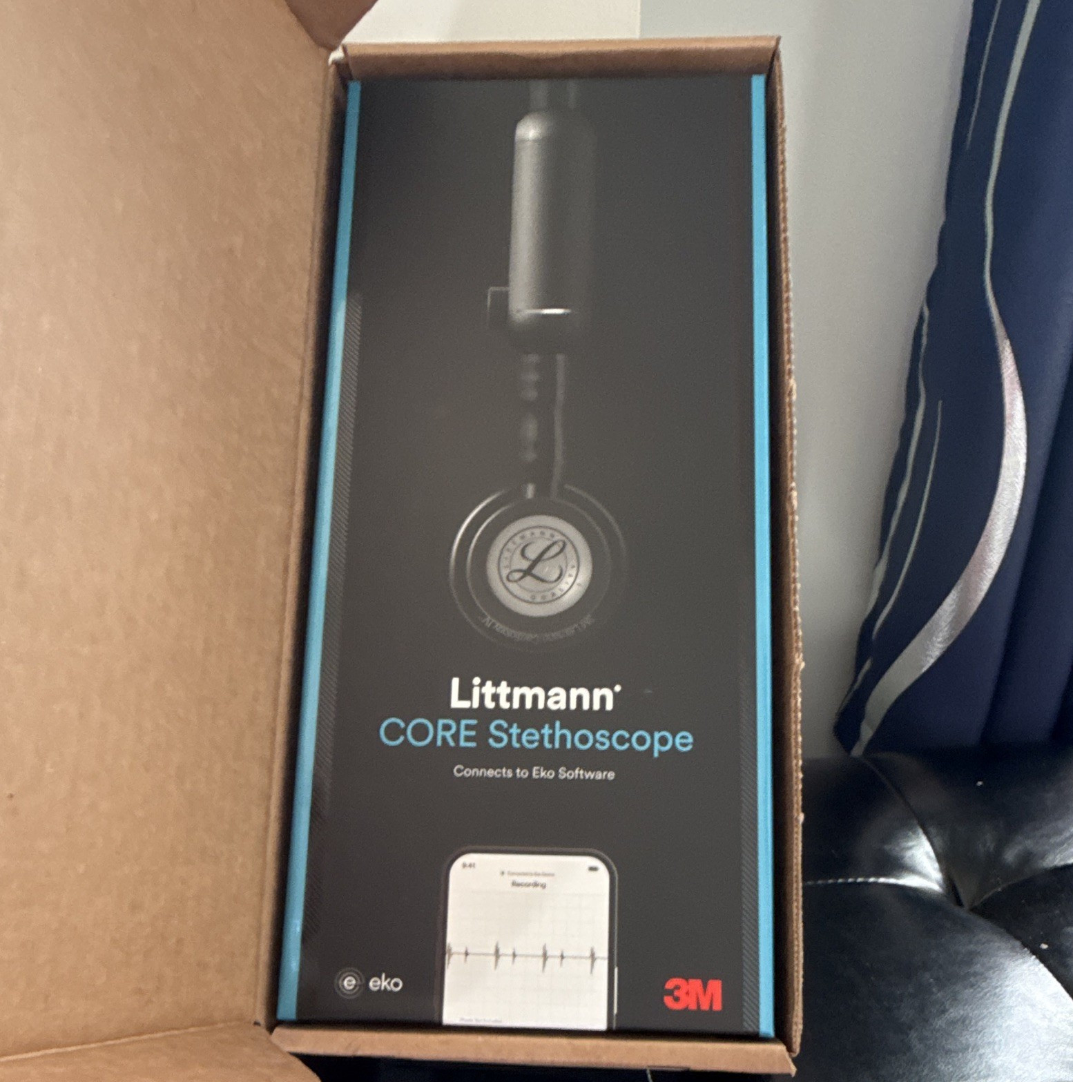 Littmann CORE Cardiology Electronic Stethoscope with Eko, Black Littmann CORE Cardiology Electronic Stethoscope with Eko, Black