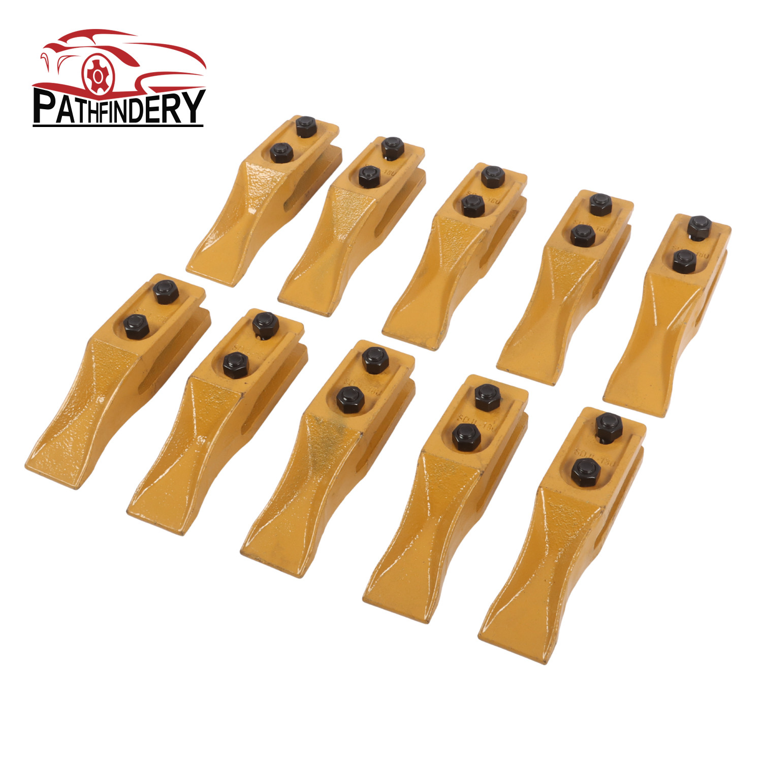 10x Unitooth Trenching Bucket Teeth 6684447 For Bobcat Skid Steer w/ Hardware