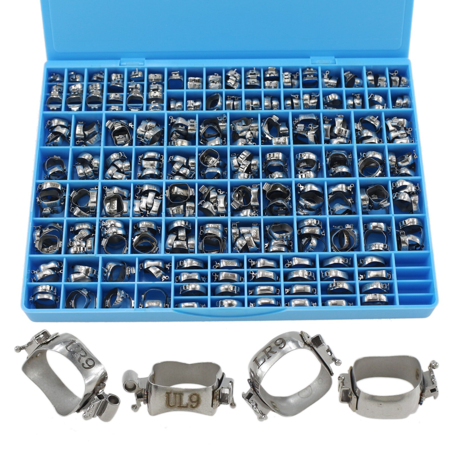 85Set Dental Orthodontic Molar Bands Double Tube MBT 022 Conv Lingual Sheath GAC