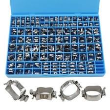 85Set Dental Orthodontic Molar Bands Double Tube MBT 022 Conv Lingual Sheath GAC picture