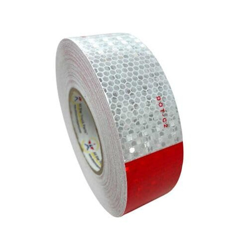 Conspicuity Tape DOT-C2 Approved Reflective Trailer Red White 2”x75’ -1 Roll
