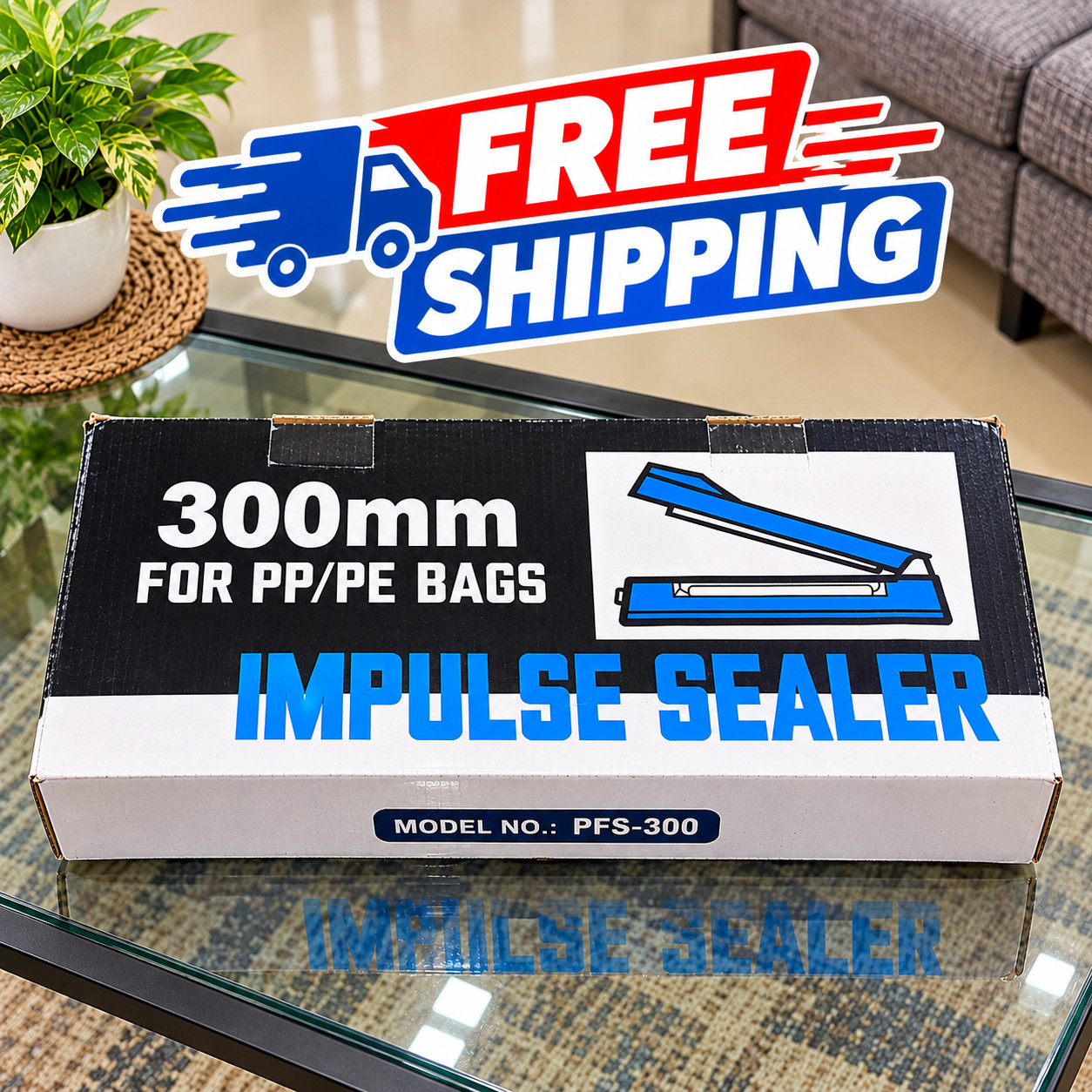 Impulse Heat Sealer Machine Manual Bags, 12 Inch, for Sealing Plastic/Pe PP Bags