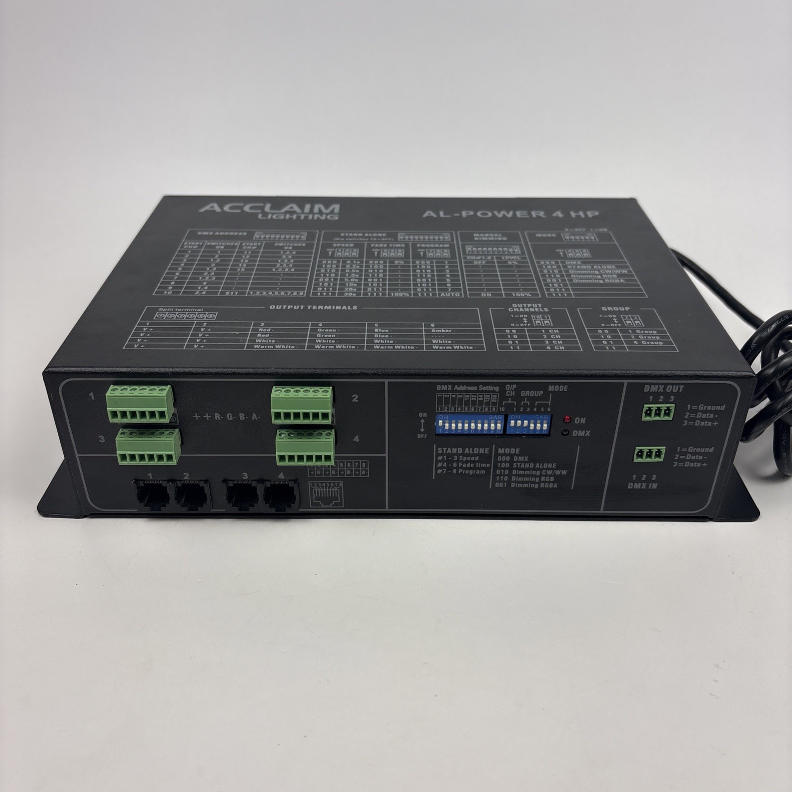 Acclaim Lighting AL-POWER 4 HP 200W DMX LED Driver Power Supply Controller