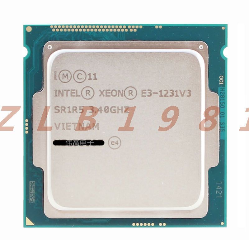 ONE Intel Xeon E3-1231 V3 bulk CPU NEW- official version ONE Intel Xeon E3-1231 V3 bulk CPU NEW- official version