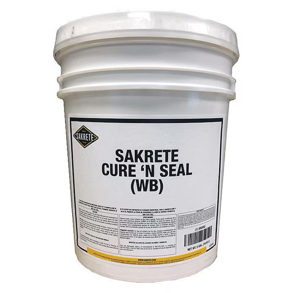 Sakrete Concrete Sealer, Pail, Clear, Cure & Seal 120045 Sakrete 120045 5 gal.