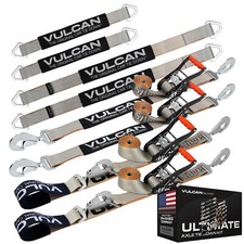 VULCAN Silver Series Axle & Ratchet Strap Tie Down Kit picture