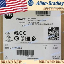 25B-D4P0N104/A NEW PowerFlex 525 1.5kW 2Hp AC Drive US Free Tax 25BD4P0N104 serA picture