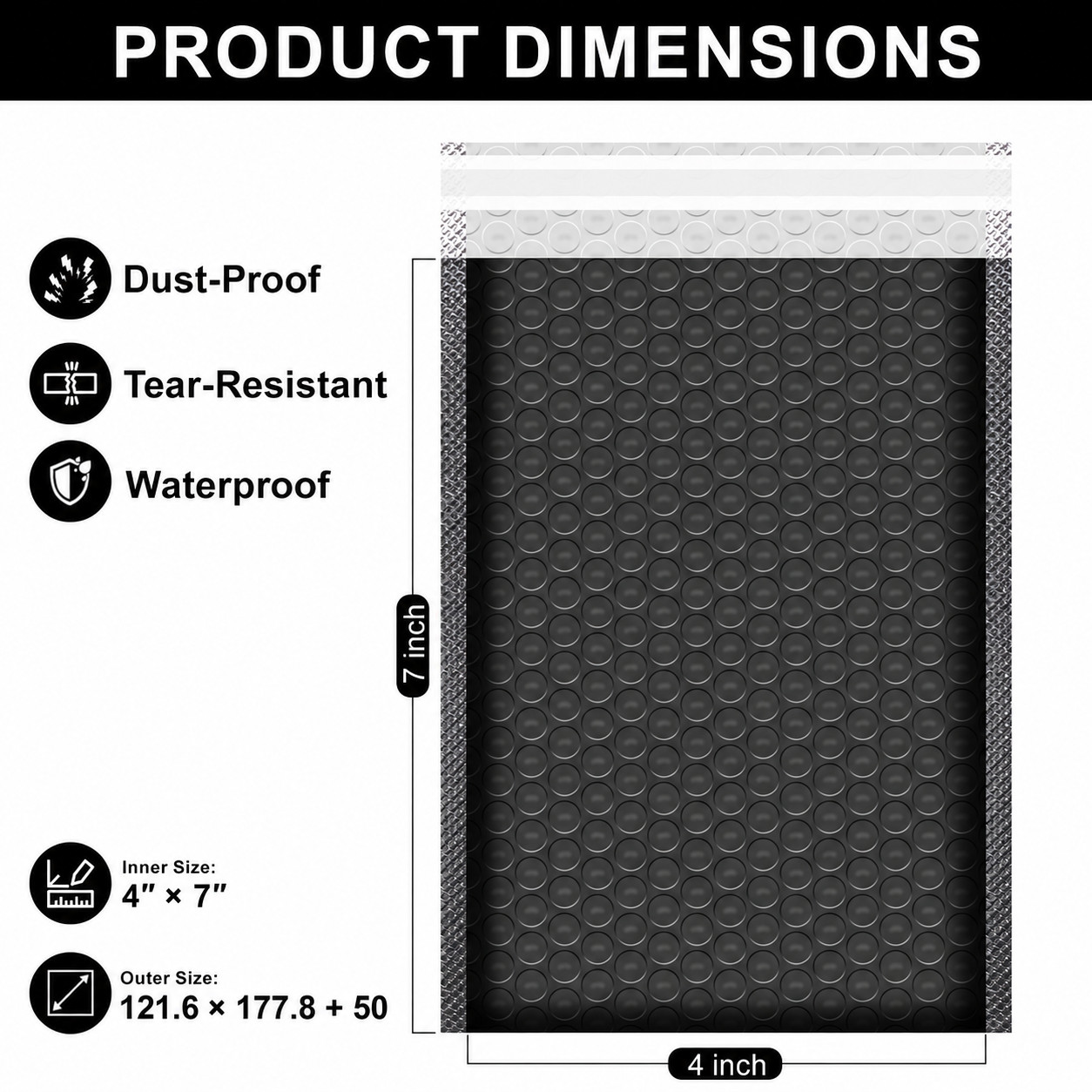 Poly Bubble Mailers Shipping Mailing Padded Envelopes Bags Self Seal Multi Size
