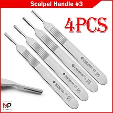 Dental Surgical BP handle Scalpel Handle #3 Medical Dental blade holder 4PCS SET picture