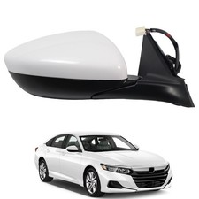 Liizoo Left Side Mirror for Honda Accord 2018-2022 Power Heated BSM White 7-Wire picture