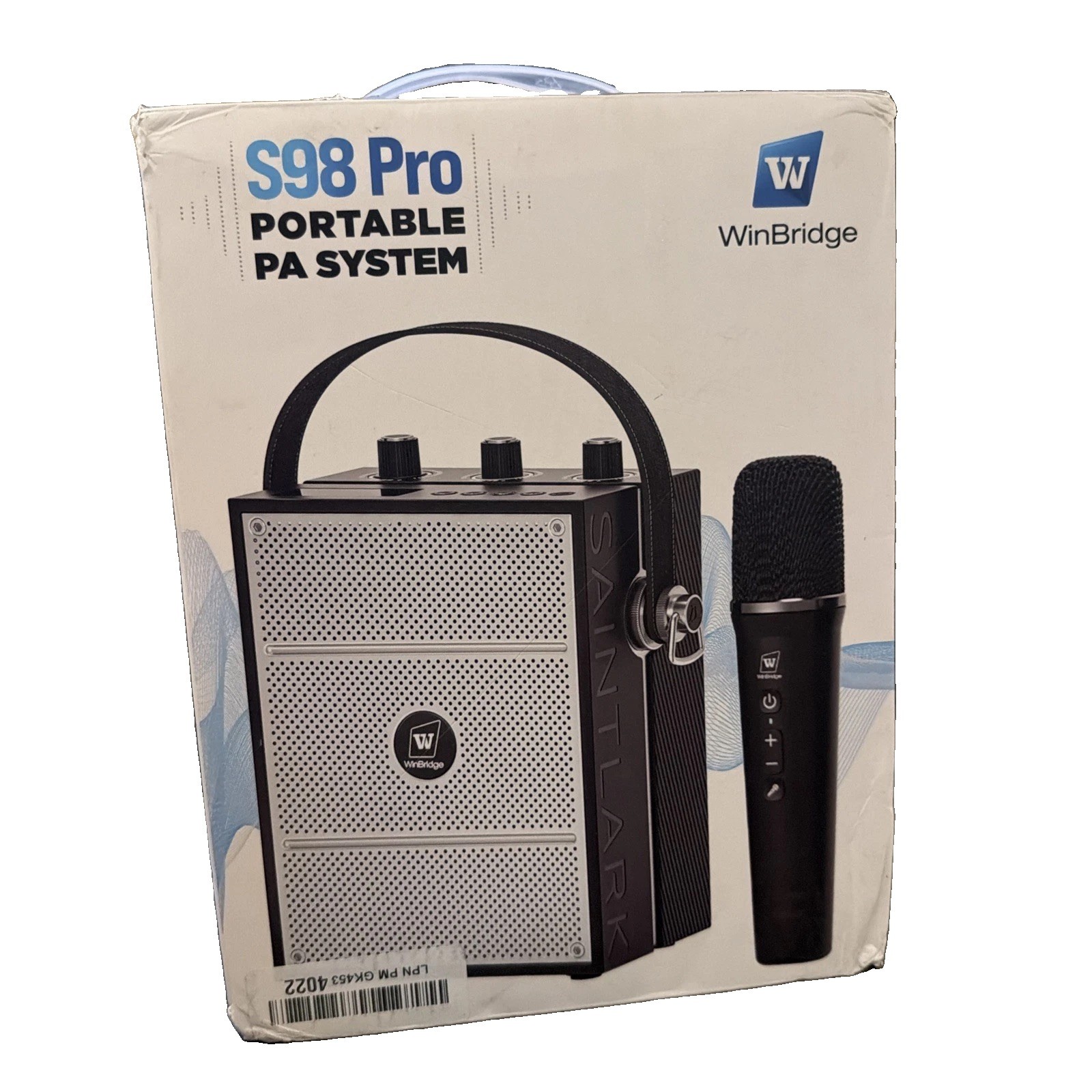 WinBridge S98 PRO Portable PA System - Personal Wireless amplifier With Mic 50W