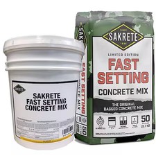 Sakrete 120019 Concrete Mix, Pail, Gray, Fast Setting picture