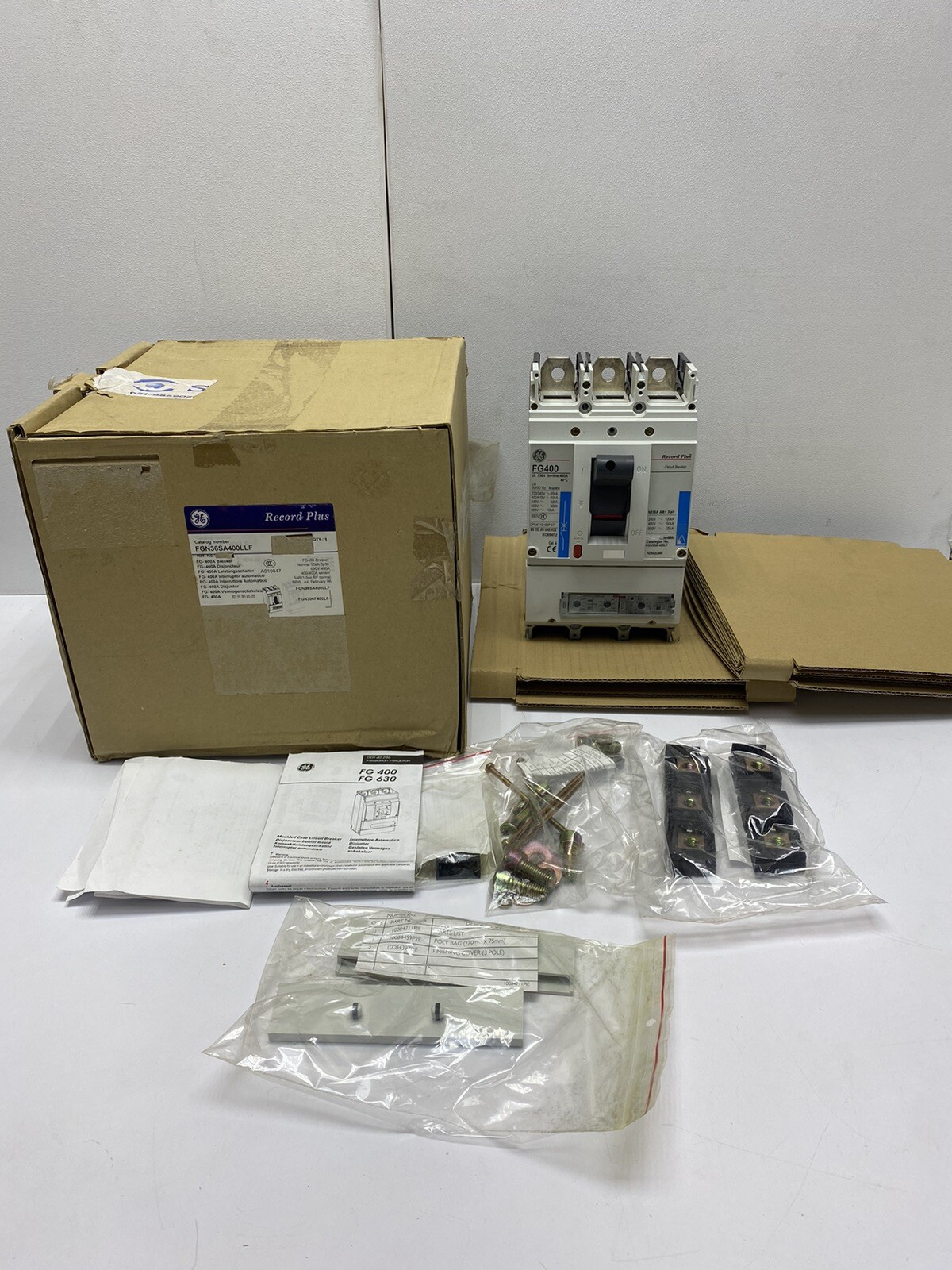 General Electric Record Plus FG400-Breaker FGN36SA400LLF , 400A,3 Pole 50kA