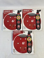 Diablo 6” Sanding Discs 3 Packs 1 New 2 Open 2~60 Grit 1~100 Grit (READ) picture