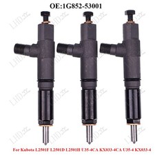 3Pcs Fuel Injector 1G852-53001 1G852-53002 For Kubota L2501F L2501D U35-4CA. picture