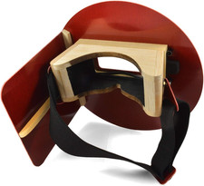 Wendy'S Pancake Welding Hood Helmet W/Strap - Right Handed - RED picture