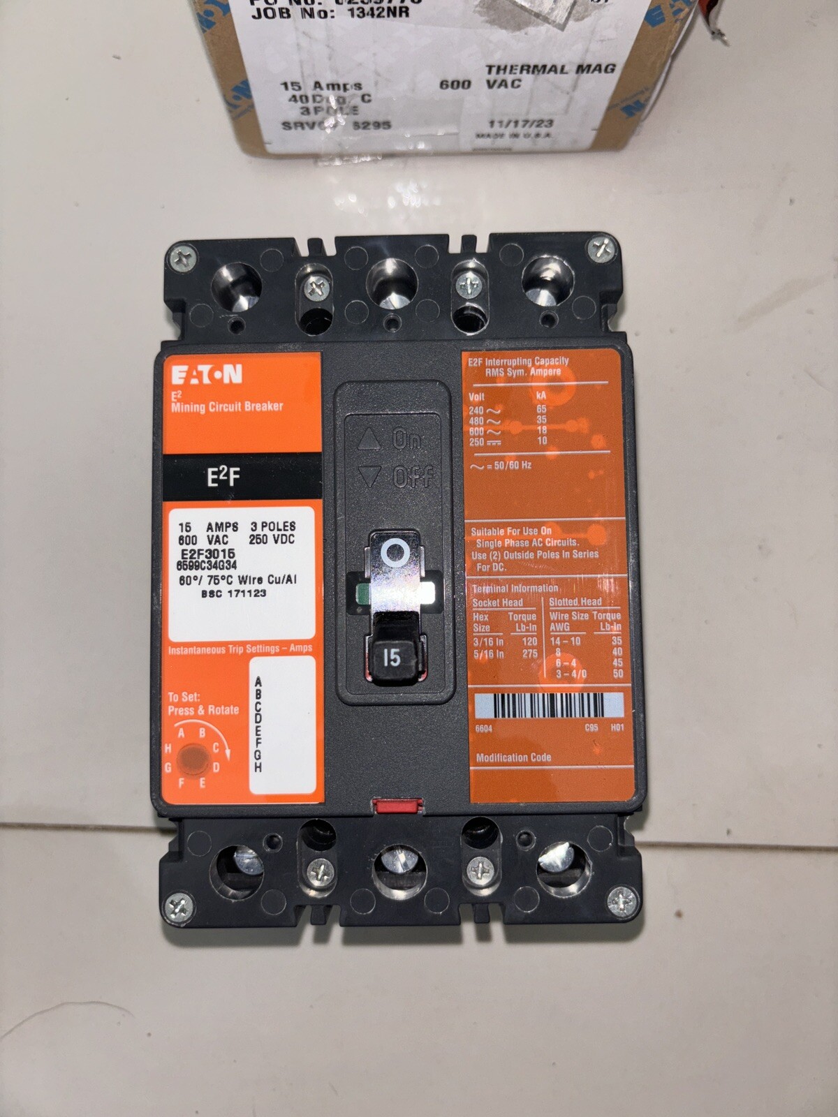 E2F3015 - Eaton / Cutler Hammer