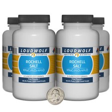 Rochelle Salt / 2 Pounds / 4 Bottles / 99.9% Pure USP Food Grade / Fine Powder picture
