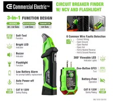 Commercial Electric Digital Circuit Breaker Finder with GFCI Outlet Tester picture