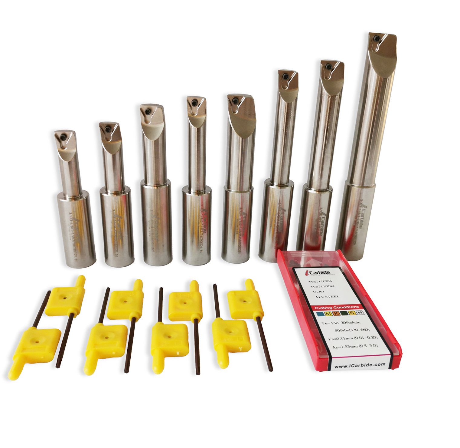 NEW 8PCS 3/4 SHANK INDEXABLE BORING BAR +10pcs TCMT CARBIDE INSERTS US SELL NEW 8PCS 3/4 SHANK INDEXABLE BORING BAR +10pcs TCMT CARBIDE INSERTS US SELL