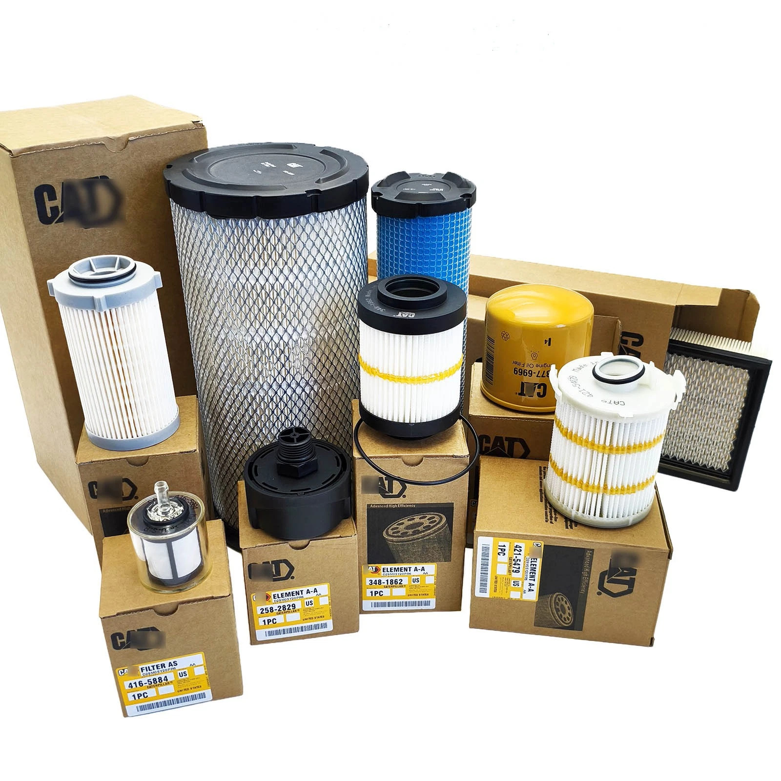 OEM Complete Filter Service Kit for Caterpillar 236D 242D 262D 272D 259D 289D