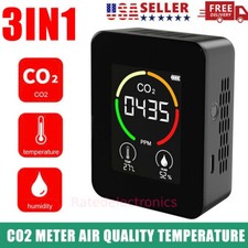 New CO2 Meter Air Quality Monitor 400-5000 PPM Sensor Carbon Dioxide Detector LN picture