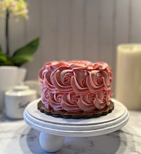 DEZICAKES Fake Peach Rosette Cake picture