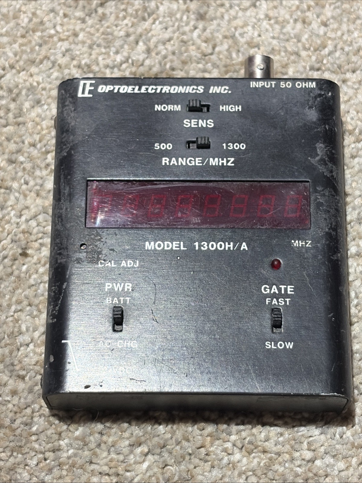 Optoelectronics Handheld RF Frequency Counter Model 1300H/A UNTESTED