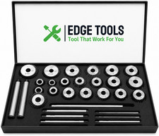 NEW 21Pc Valve Seat Cutter Set Carbon Steel Face Cutters 8 Pilots Metal Case USA picture