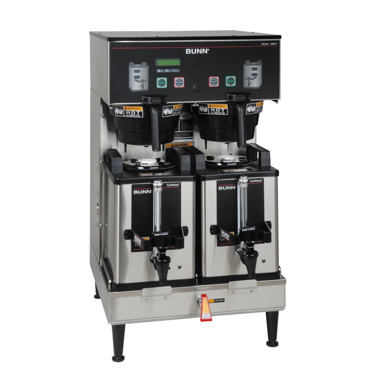 Bunn Dual Soft Heat DBC Stainless coffee brewer - Warmers/thermo not included